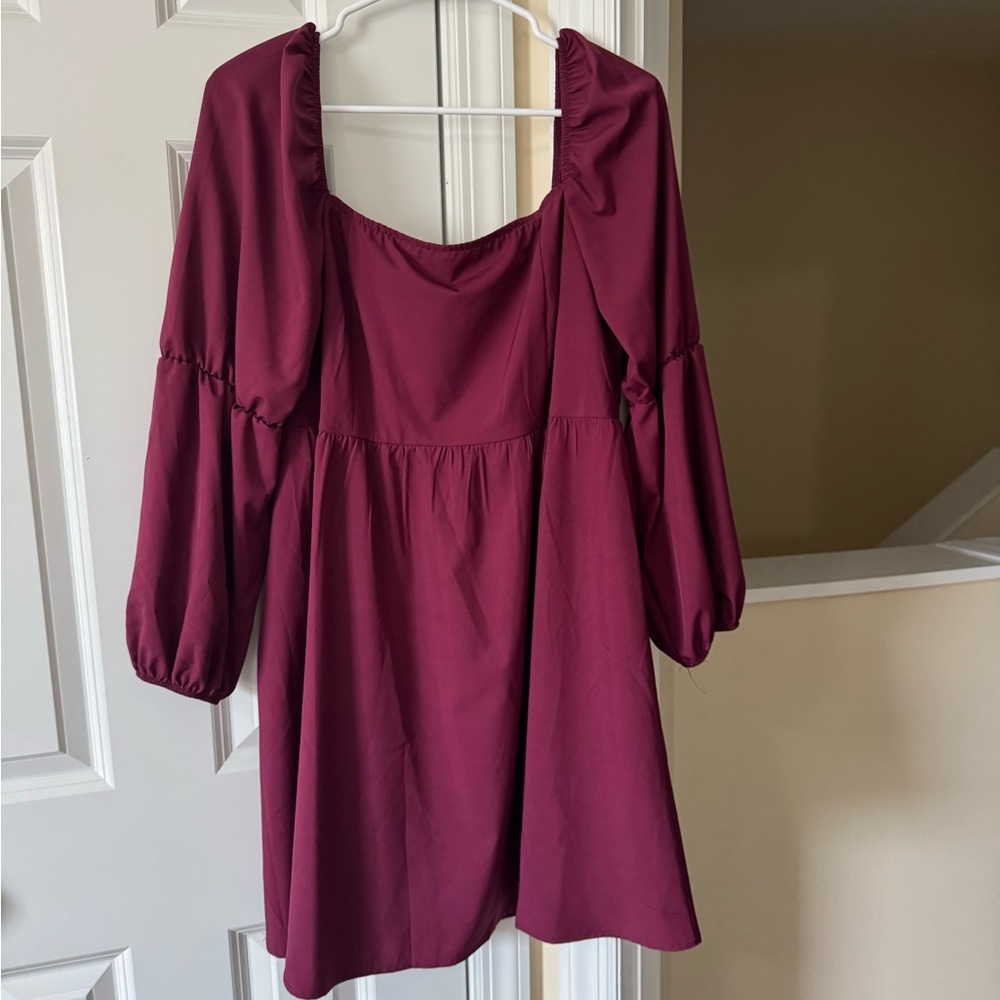 Women's Burgundy Dress XL